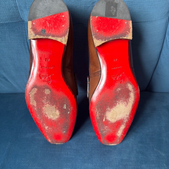 Christian Louboutin Cognac Loafers - Picture 7 of 9